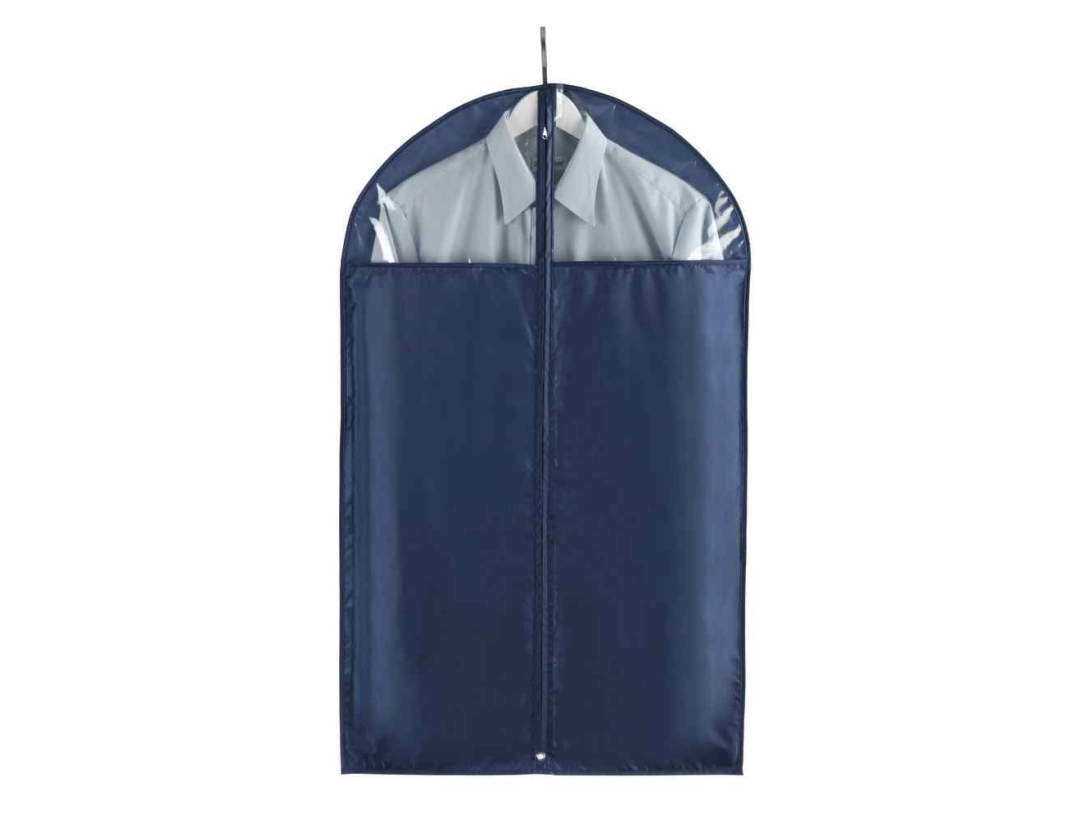 WENKO 64531100, Opbevaringspose til blødt tøj, Blå, Polyester, Intet mønster, Lynlås, 60 cm
