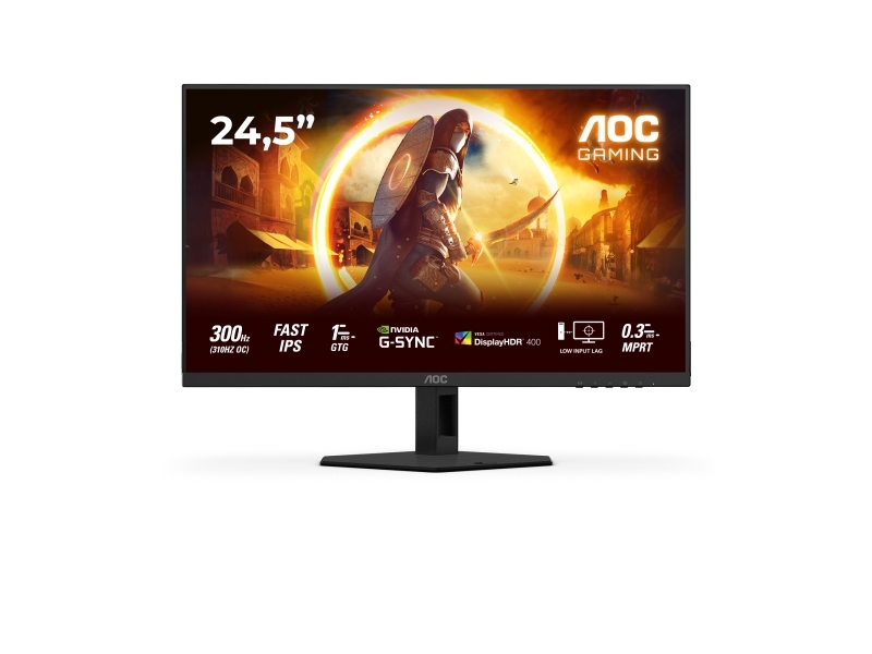 AOC G4 25G4SRE, 62,2 cm (24.5), 1920 x 1080 pixlar, Full HD, LED, 1 ms, Svart, Röd | Spel - Bildskärmar & tillbehör - Bildskärmar | GameStuff