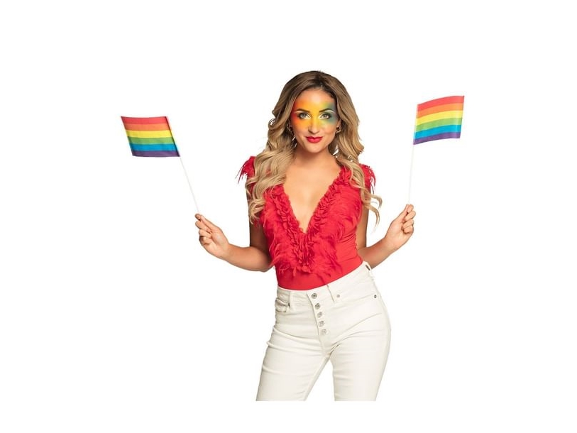Regenbogenfahne Auf Stick A5