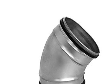 böjning Ø100 45 gr. - galvaniserad | Rör och böjar | GameStuff