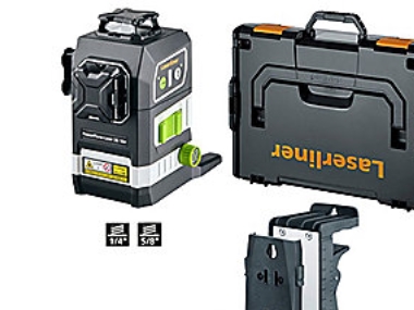 Laserline linjelaser 3x360gr - PowerPlane 3G multi 18V grön laser, u/batt, levereras i väska | Verktyg & Verkstad - För verkstaden - Mätinstrument | GameStuff
