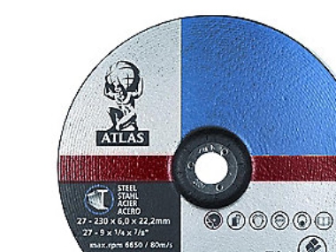 Skrubbrondell 125x6.0x22.2 mm - Atlas A24R-BF27 - (10 st) | Elverktyg - Tillbehör - Tillbehör till Slipmaskin | GameStuff