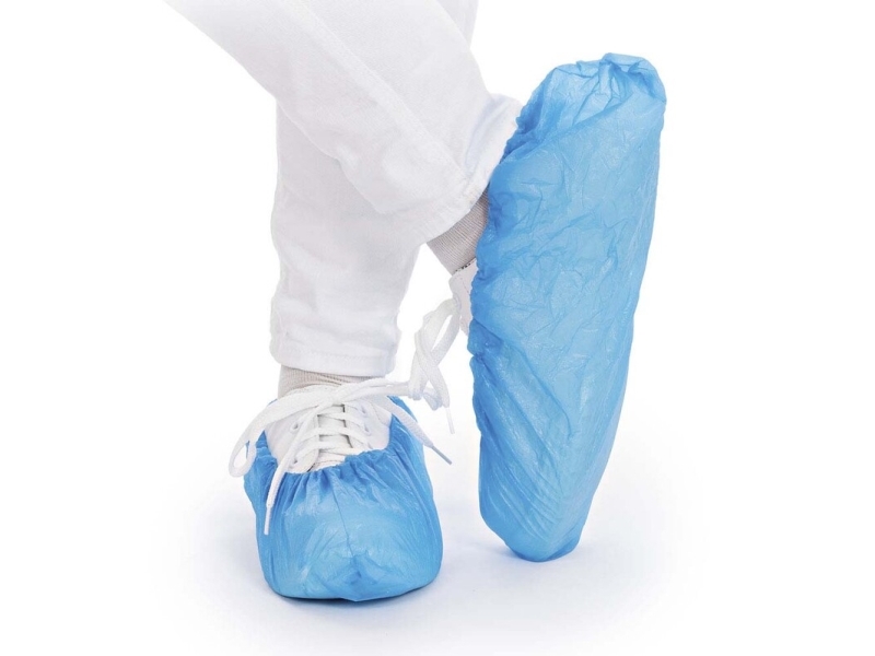 Schuhüberzieher, 25 My Eco, Ld-Pe, Blau 410Mm X 150Mm, Packung Mit 100