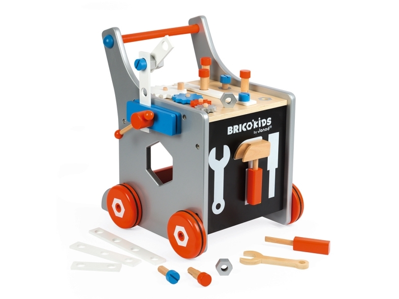 JANOD Brico''Kids Magnetic Diy Trolley (wood), Træ, Frankrig, 350 mm, 440 mm, 370 mm, 1 stk