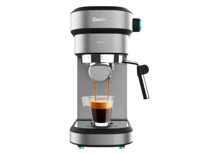 Cecotec 01624, Espressomaskine, 1,2 L, Malet Kaffe, 1350 W, Grå