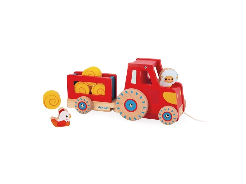 JANOD J03317, 12 kuukautta, 6 renkaita, Puu, Keltainen