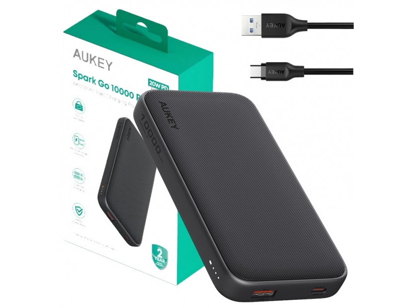 Aukey Pb-Y46 Spark Go 10000Mah Fast Charging Power Bank