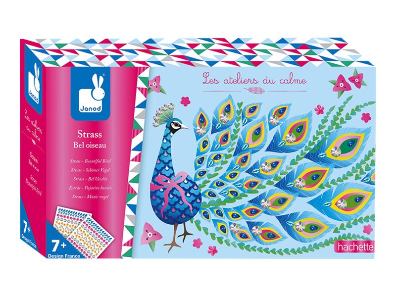 Janod Strass Kaunis lintu - Koristesarja - muovi, pahvi, kartonki