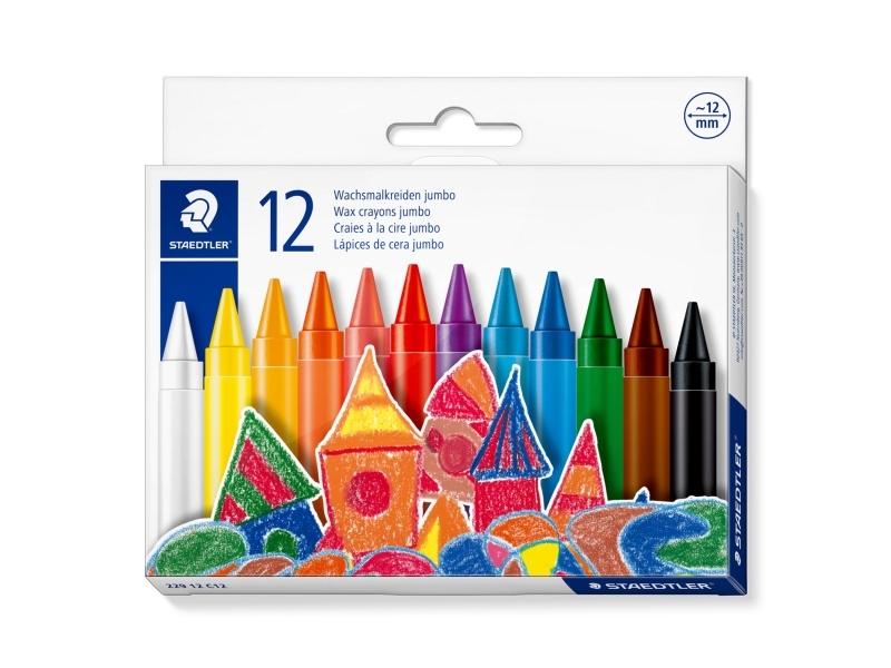 Staedtler 229 12 C12, 12 Stück(E), Gemischte Farben, Mehrfarbig, Rund, Wachs, 1,2 Cm