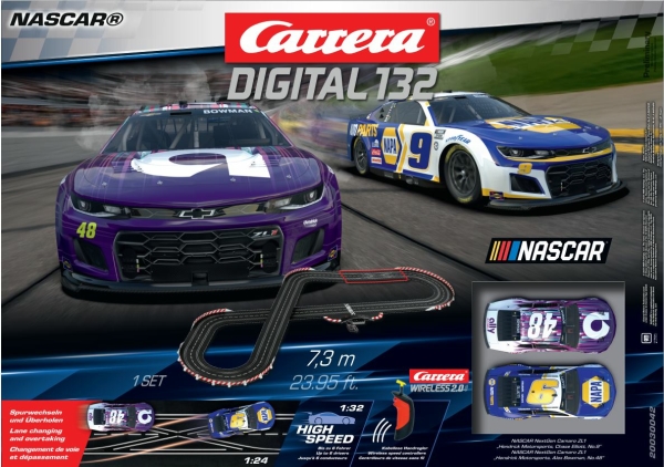 Carrera 20030042, Racerkøretøj og banesæt, NASCAR, 8 År, Flerfarvet