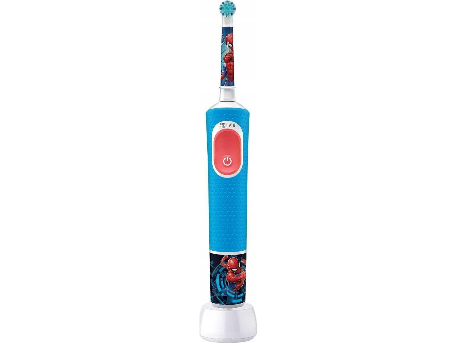 Oral-B | Electric Toothbrush | Vitality Pro Kids Spiderman | Rechargeable | For Kids | Number Of Brush Heads Included 1 | Number Of Teeth Brushing Mo