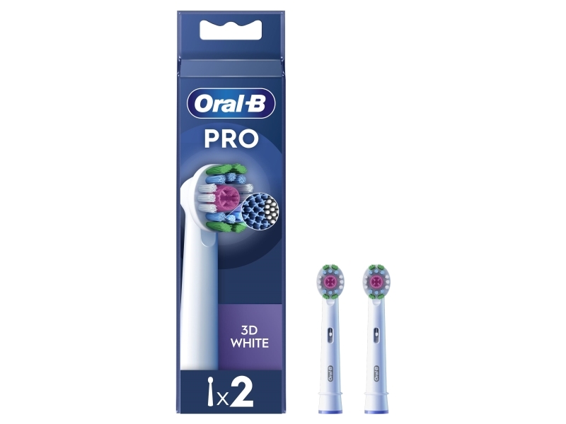 Oral-B | Replaceable Toothbrush Heads | Pro 3D White Refill | Heads | Does Not Apply | Number Of Brush Heads Included 2