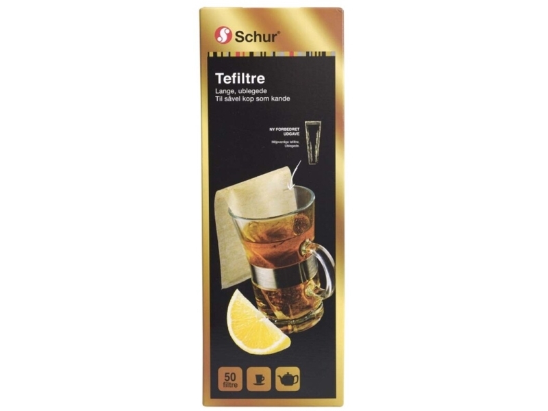 Tefilter, Schur, oblekt, filterpapper, 50 st. | Catering - Matförpackning - Övriga | GameStuff