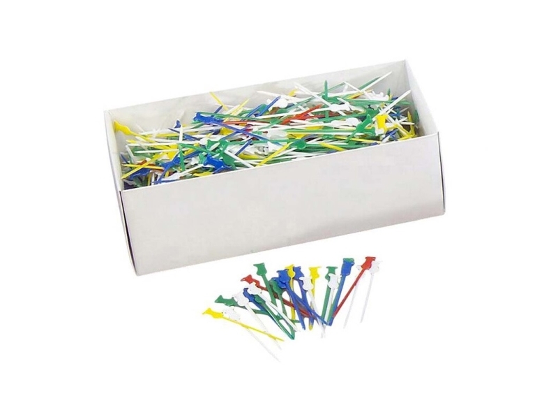 Syömäpuikot kokit muovia valikoituja värejä 1000kpl/pakkaus