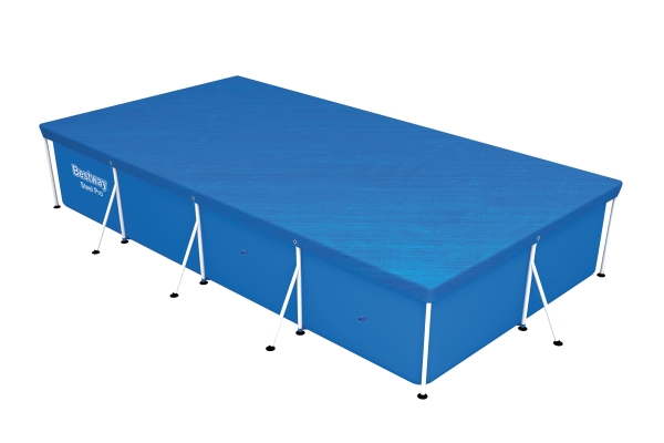 Bestway 58107 / 24, Sikkerhedsafdækning til swimmingpool, Pool over jorden, Rektangulær, Sort, Bestway 4.00 m x 2.11 m (13 ft. 1 in. x 6 ft. 11 in.) rectangular frame pools, 2260 mm