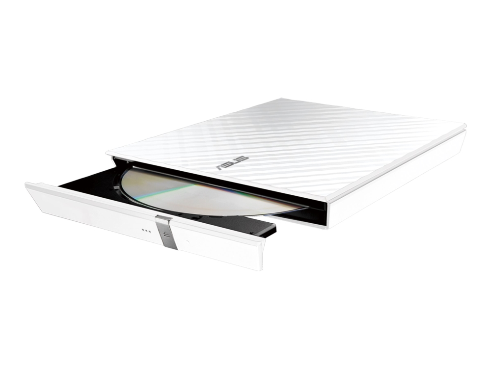 Asus Sdrw-08D2s-U Lite - Disk Drev - Dvd±Rw (±R Dl) / Dvd-Ram - 8X/8X/5X - Usb 2.0 - Ekstern - Hvid