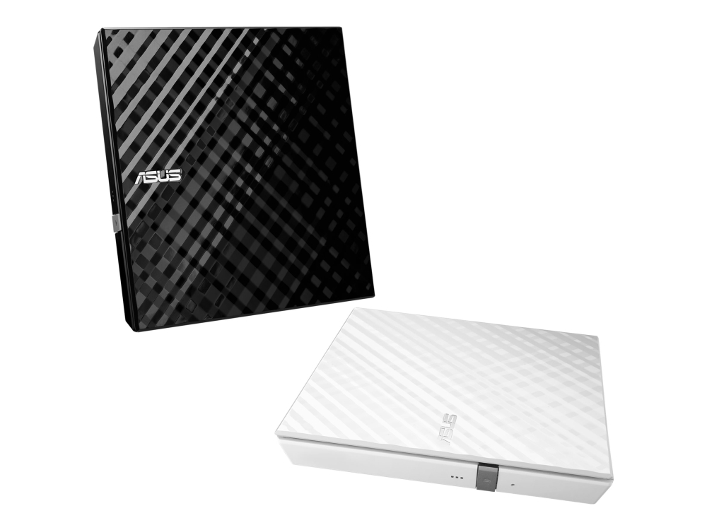 ASUS SDRW-08D2S-U LITE - Disk drev - DVD±RW (±R DL) / DVD-RAM - 8x/8x/5x - USB 2.0 - ekstern - hvid