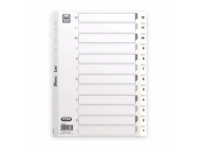 Oxford ELBA StrongLine - divider - for A4 - white