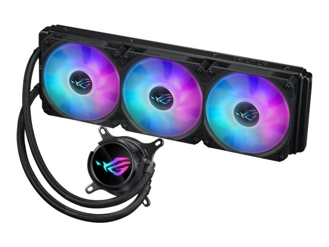 Asus Rog Strix Lc Iii 360 Argb, Flüssigkeitskühlung, 12 Cm, Schwarz