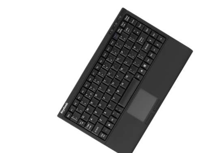 Keysonic Ack-540U+ (Uk) Mini-Tastatur, Softskin, Smart-Touchpad, Usb, Schwarz, Mini, Kabelgebunden, Usb, Membran Key Switch, Qwerty, Schwarz