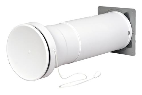 Teleskopventil Ø105 Mm, 260/400 Mm, Grå/Hvid, Type 450 Db