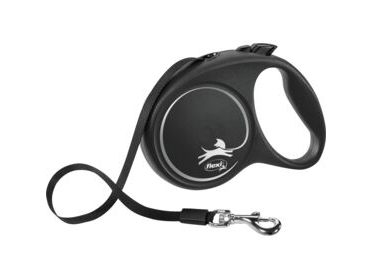 Flexi Automatisk Snor Black Design S 5 M, Blå