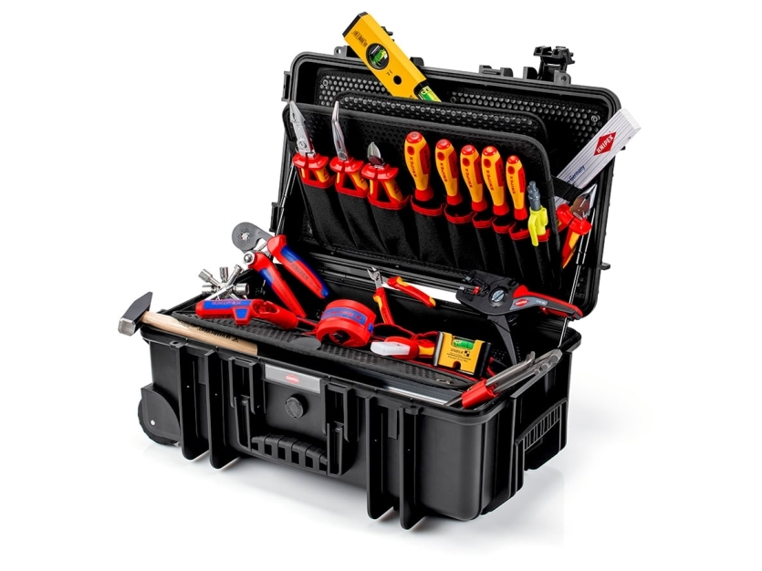 Knipex 00 21 33 E, Röd, Gul, 550 mm, 223 mm, 344 mm, 10,1 kg, 22 verktyg | Verktyg & Verkstad - Handverktyg - Övriga handverktyg | GameStuff