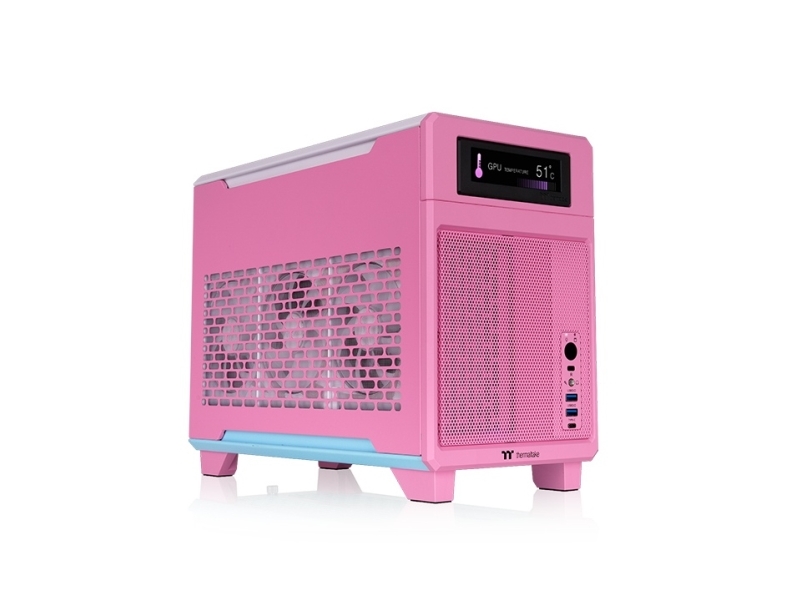 Thermaltake Tr100, Mini Tower, Pc, Pink, Mini-Itx, Spcc, Stahl, 6,8 Cm