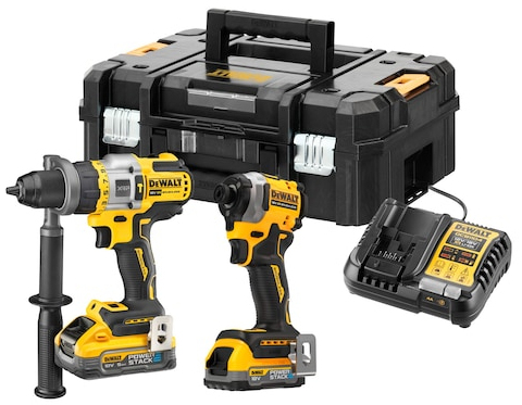 DEWALT.Rinkinys COMBO 18V DCK2052H1E1T (DCD999+DCF850) 1x5,0Ah 1x1,7Ah POWERSTACK TSTAK