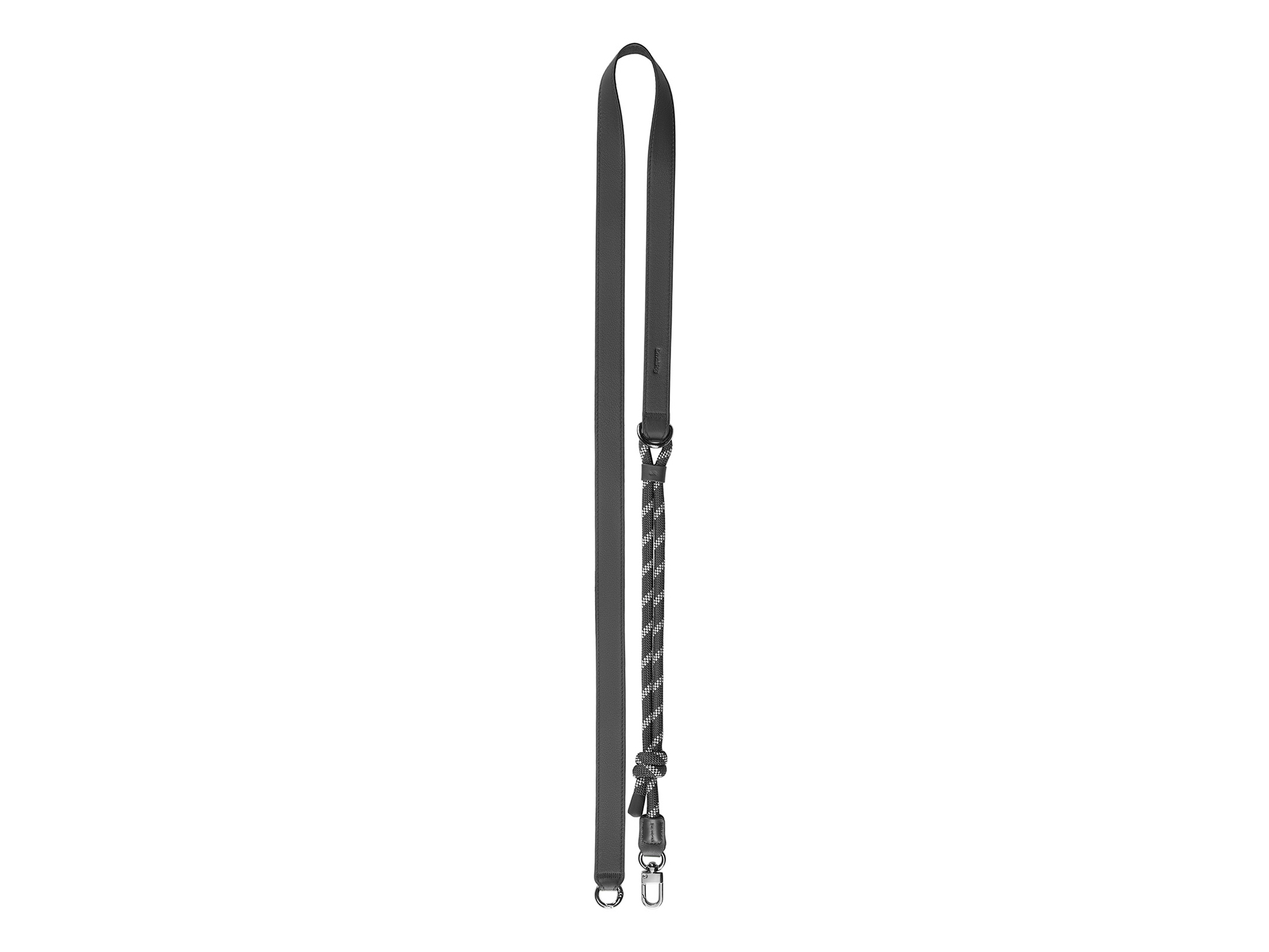 SmallRig 4989 FilMov Phone Shoulder Strap Black, Matkapuhelin, Aito nahka, Nailon, Ruostumaton teräs, musta, Hakassuljenta, 140 cm, 115 cm