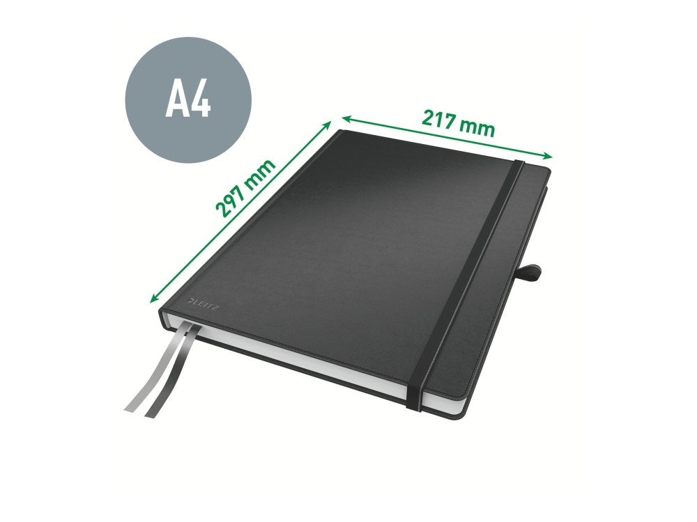 Notizbuch Leitz Complete A4 Liniert Schwarz