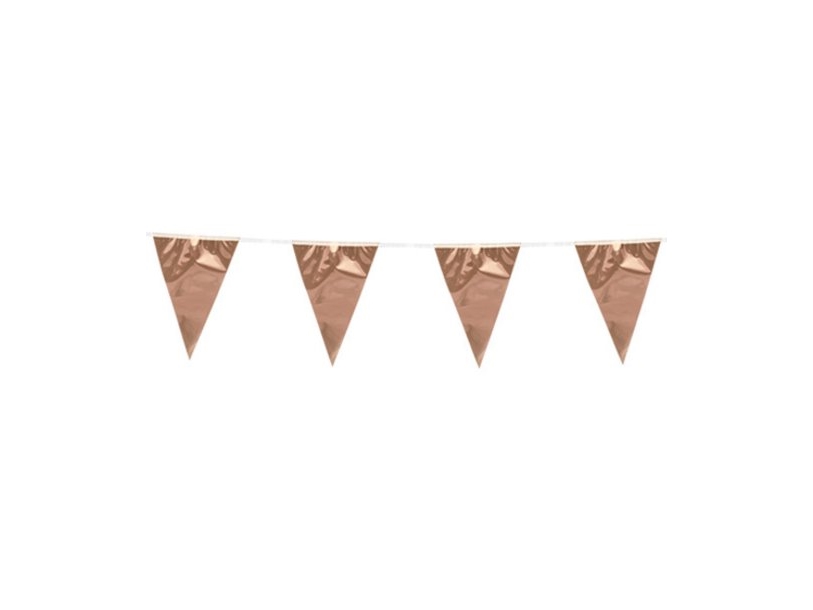 Rose Gold Vimpelguirlande, Metallic