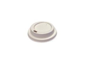 Getränkedeckel Bagasse Ø80xh15mm Für Kaffeetassen Weiß,20 Ps X 50 Stk/Crt