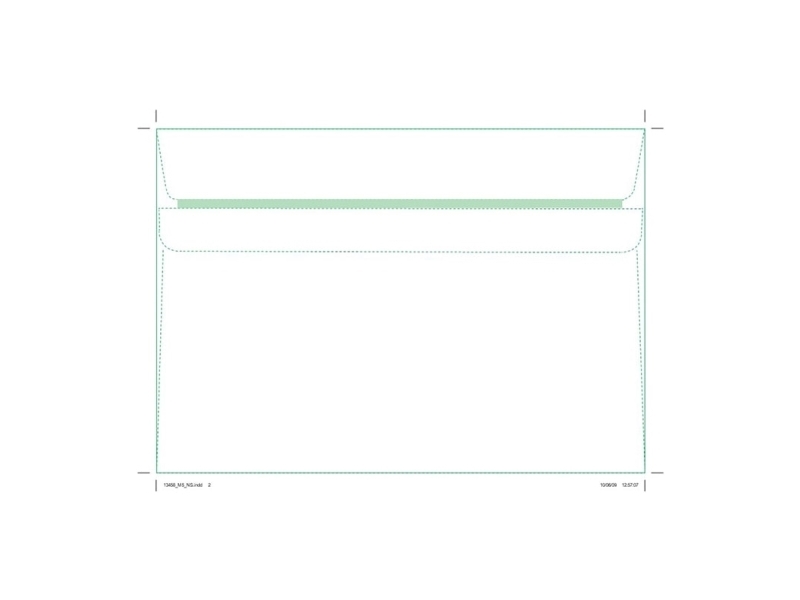 Kuvert, forskellige, langsiden åben, 155 x 220 mm, Størrelse på vindue: 90x34 mm venstre vindue Hori
