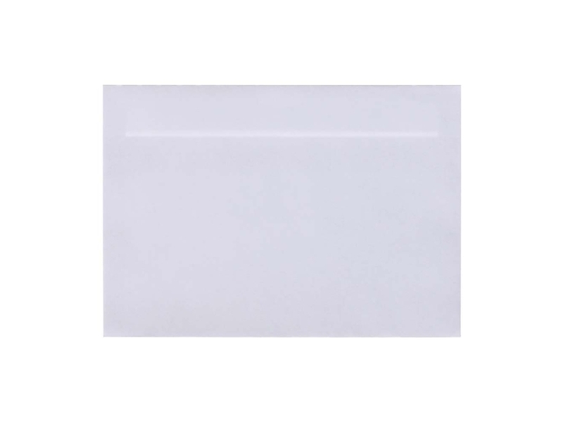 Kuvert, forskellige, langsiden åben, 1 white, Permanent (DP 37) Opretståpende klap Selvklæbend, 90g/
