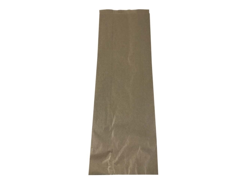 Bagerpose, 80 x 160 x 460 mm, flat bag Papir, brun, pakke a 500 stk palle a 108 kartoner, Fødevarego