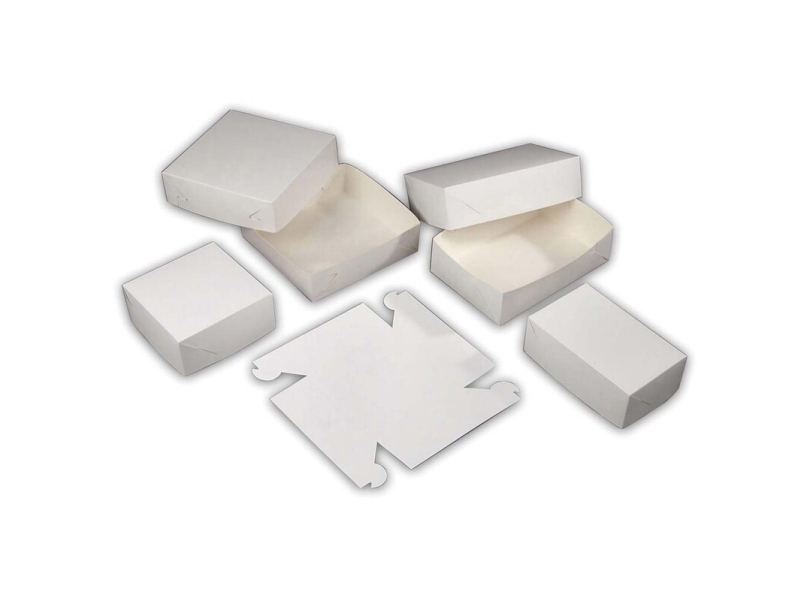 Kageæske nr. 3 høj 230x230x80mm 250stk/pak