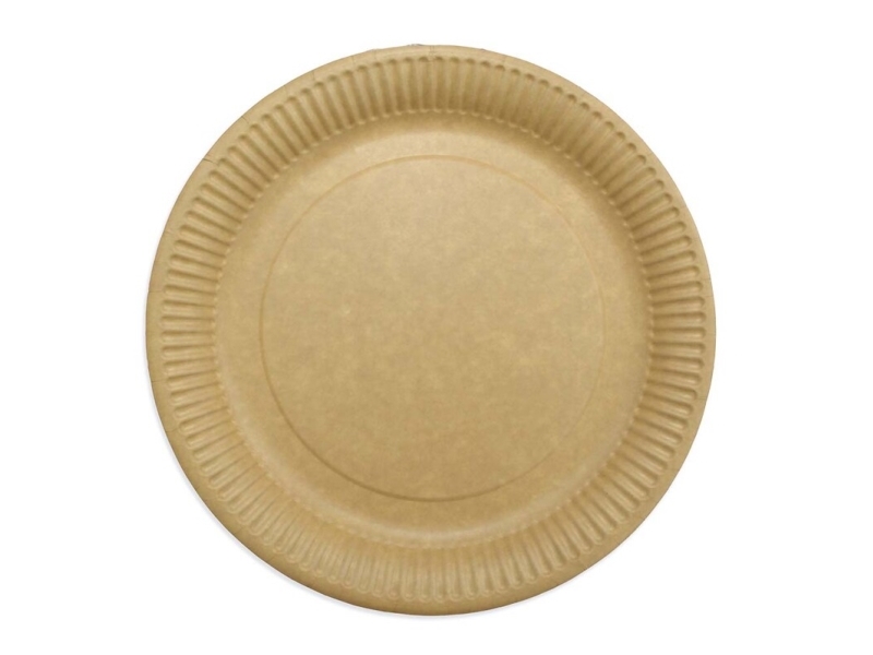 Tallerken frokost pap 23cm, brun 50stk/pak