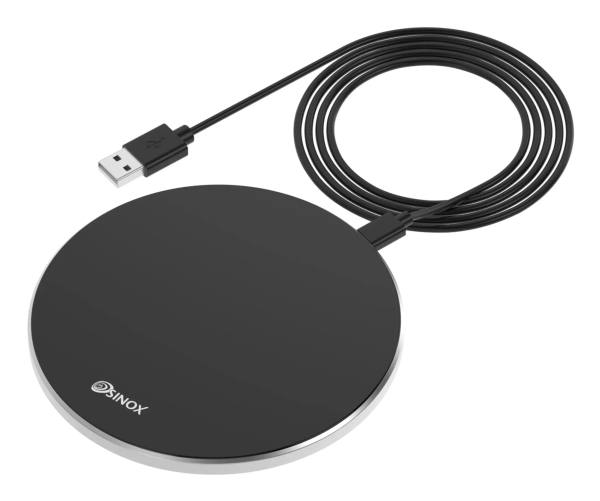 Sinox SXI0812, inomhus, USB, Trådlös laddning, 1 m, Svart | Tele & GPS - Mobil tillbehör - Övriga tillbehör | GameStuff