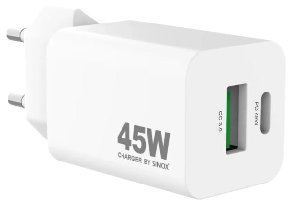 Sinox SXP6045, inomhus, AC, 20 V, Vit | Tele & GPS - Mobil tillbehör - Övriga tillbehör | GameStuff