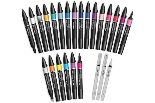 Promarker Set, Modern Lettering Brieftasche 25+1St