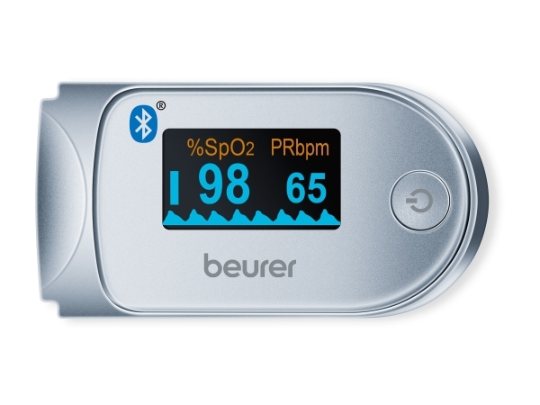 Beurer Weiß Silberfarben Pulsoximeter "Po 60" Innovative Vernetzung Zwischen Smartphone Und Pulsoximeter von Baur - Image 6