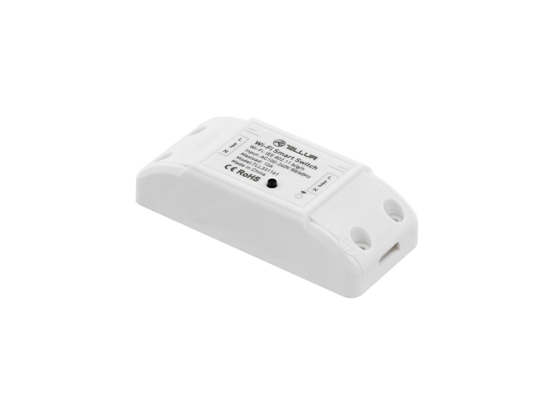 Tellur Wifi Inline Switch, 2200W, White, Hvid, Knapper, Wi-Fi, Energy Control, Trådløs, 802.11B, 802.11G, Wi-Fi 4 (802.11N)