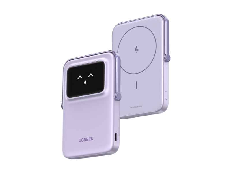 Ugreen 5000MH MAG POWBANK PURPLE, 5000 mAh, Trådløs opladning, 20 W, Lilla