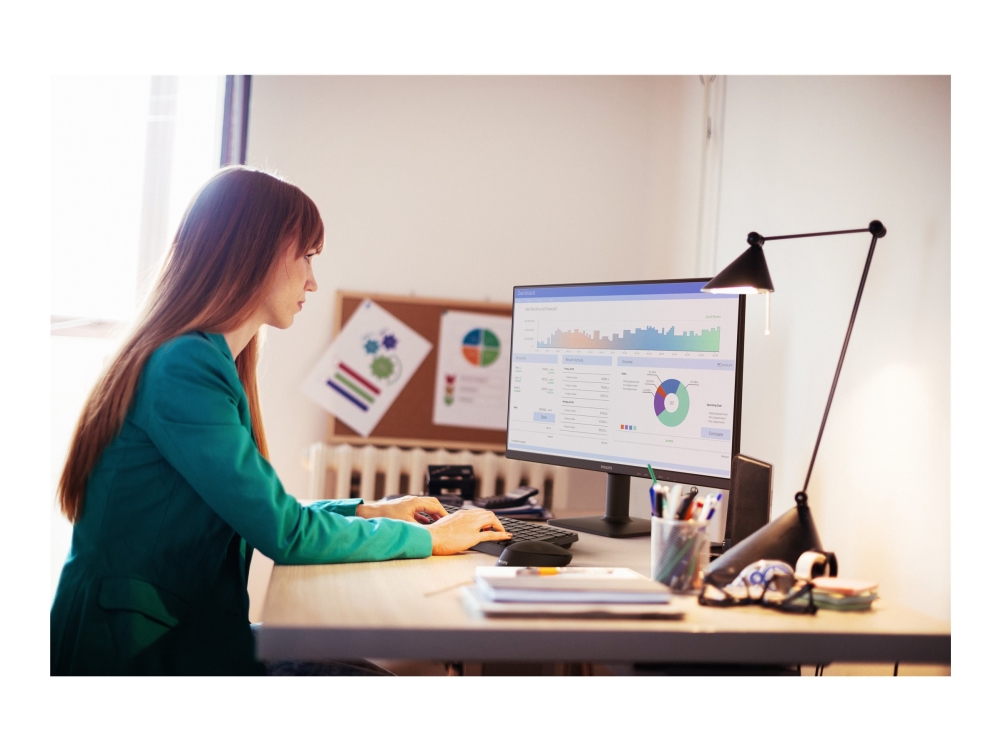 Philips 24E2n1110 - 1000 Series - Led-Skærm - 24" (23.8" Til At Se) - 1920 X 1080 Full Hd (1080P) @ 120 Hz - Ips - 1500:1 - 1 Ms - Hdmi, Vga - Sort