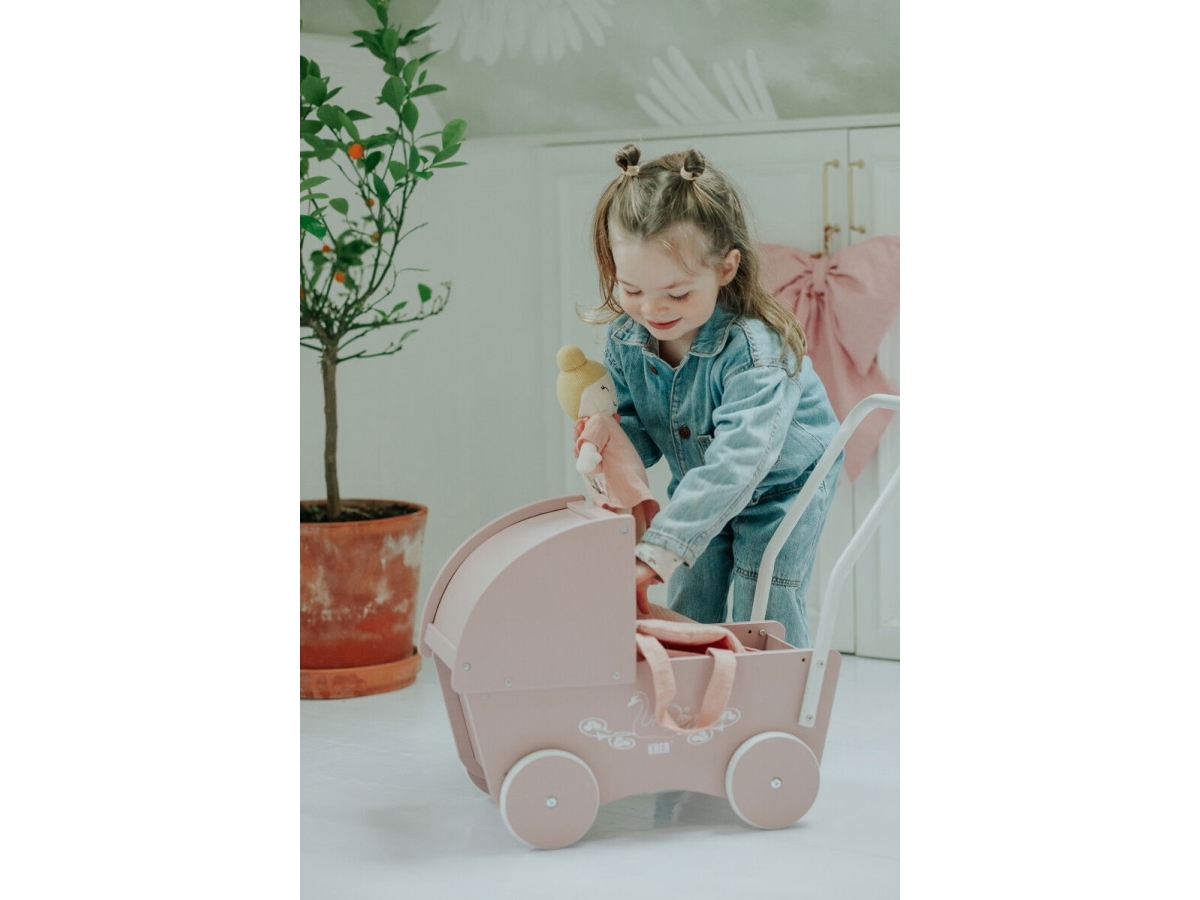 KREA Doll Pram Rose | Leksaker - Figurer & Dockor | GameStuff