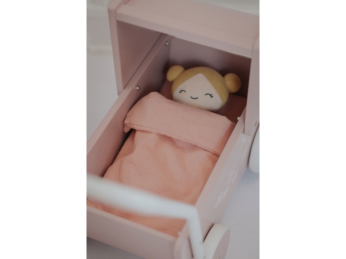 KREA Doll Bed Linen, Rose Col. | Leksaker - Figurer & Dockor | GameStuff