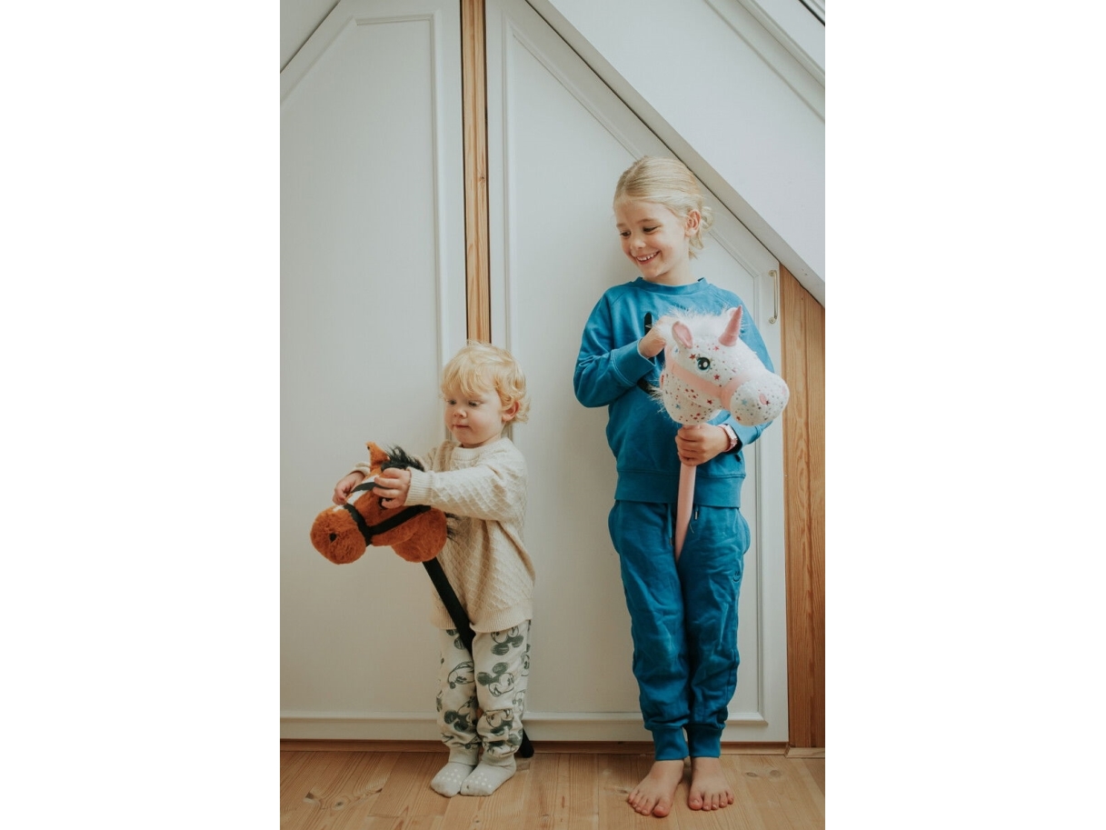 KREA Hobby Horse, Brun, 2 Asst. | Leksaker - Figurer & Dockor | GameStuff