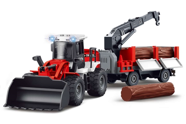 Bulldozer w/hanger, woods, friction, light & sound | Utomhusleksaker - El & Bensinfordon - ATV | GameStuff