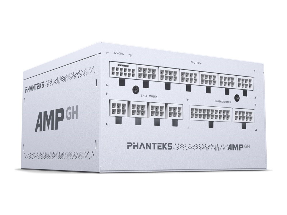 Phanteks AMP GH 1000 - Nätaggregat (intern) - helt modulär - ATX12V 3.1 - 80 PLUS Platinum - AC 100-240 V - 1000 Watt - Europa - vit | Datortillbehör - Laddare & Batterier - Dator/Server nätaggregat | GameStuff